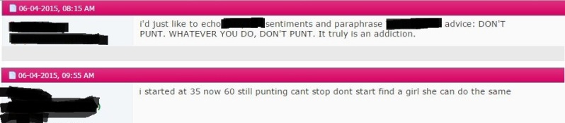 advice on not punting